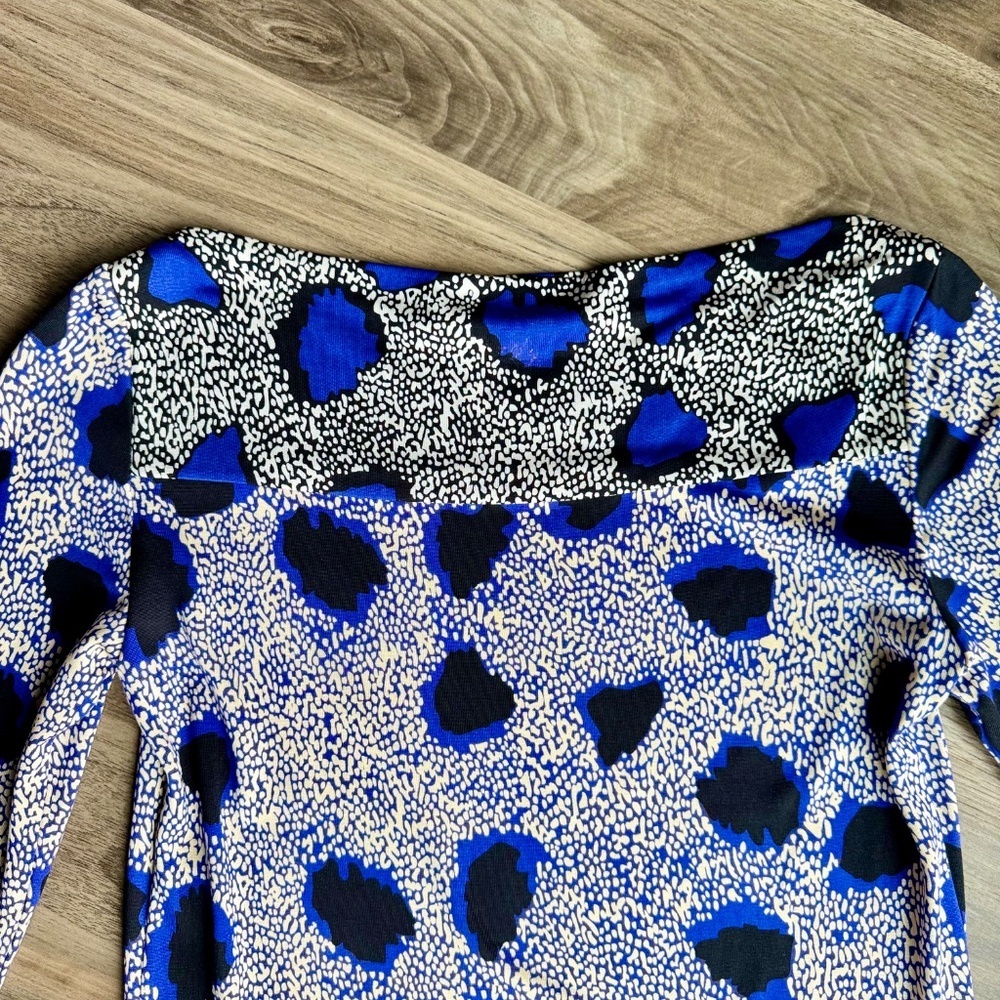 Diane von Furstenberg Ruri Cheetah Print Silk Shift Dress – Size 6‎ - Picture 11 of 12